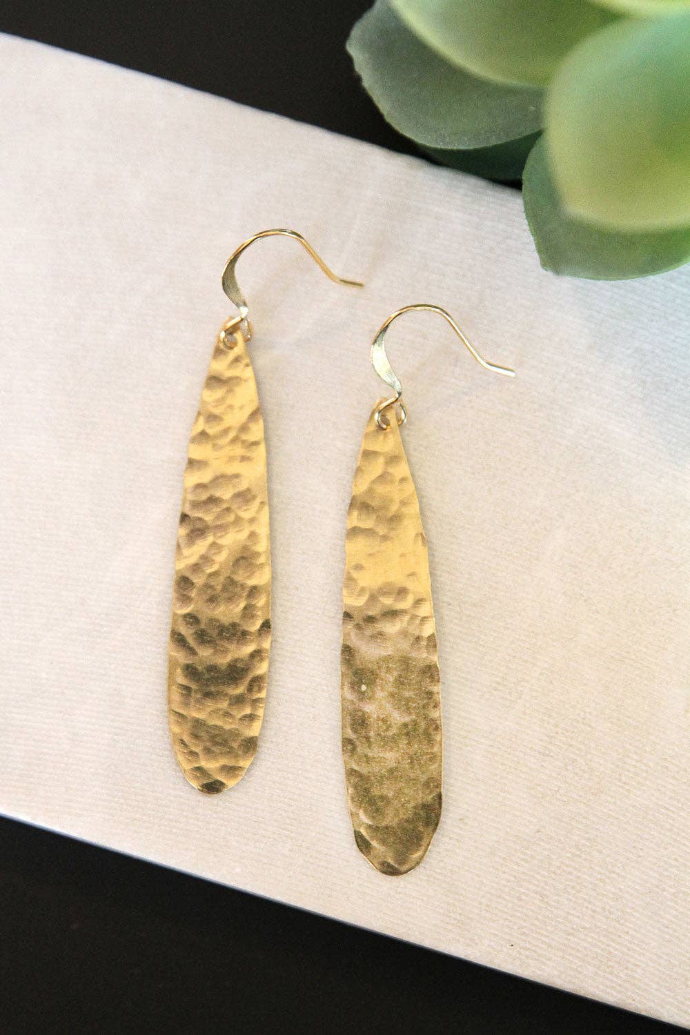 Yellow Gold Teardrop Earrings