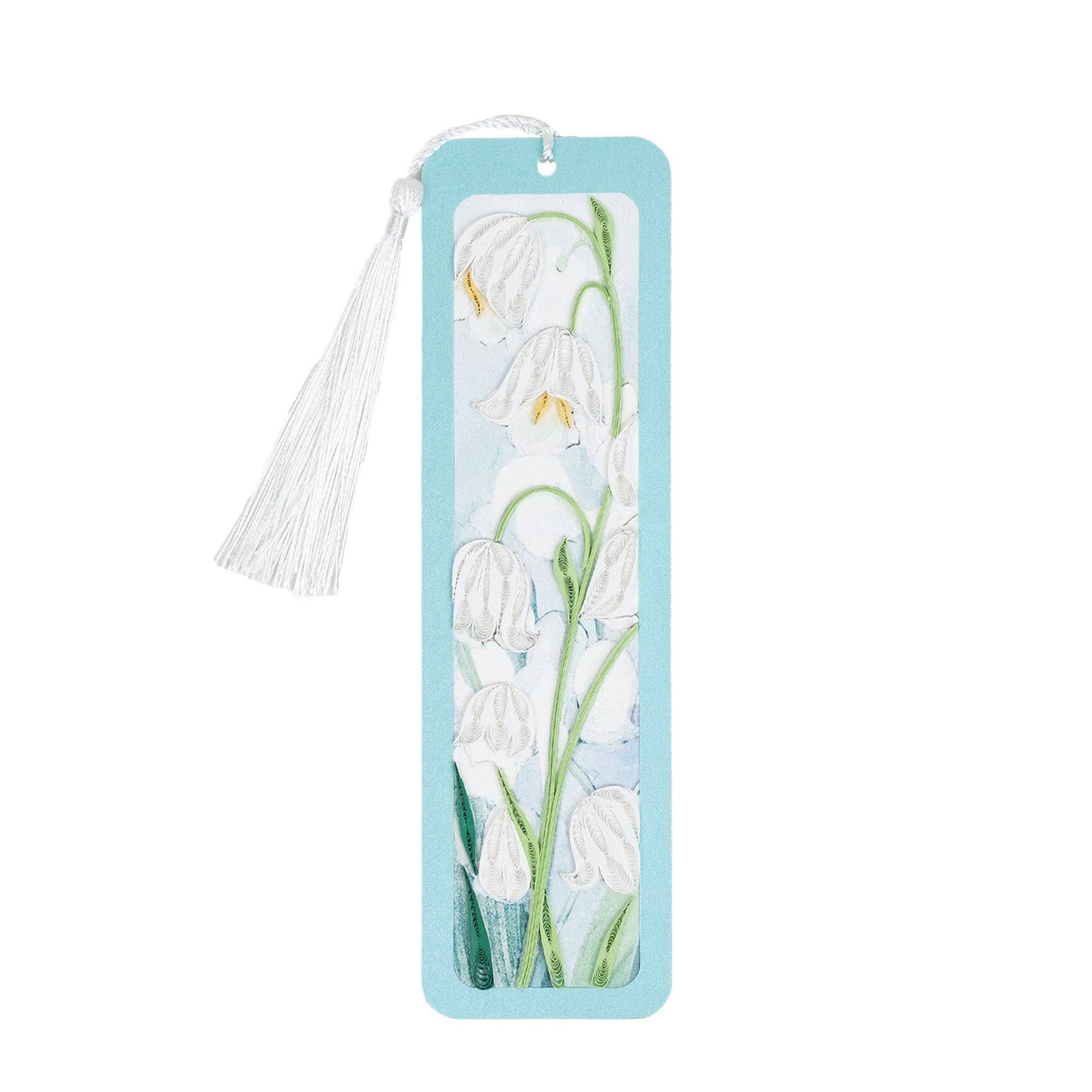Handmade Quilled Paper Lily of the Valley Bookmark