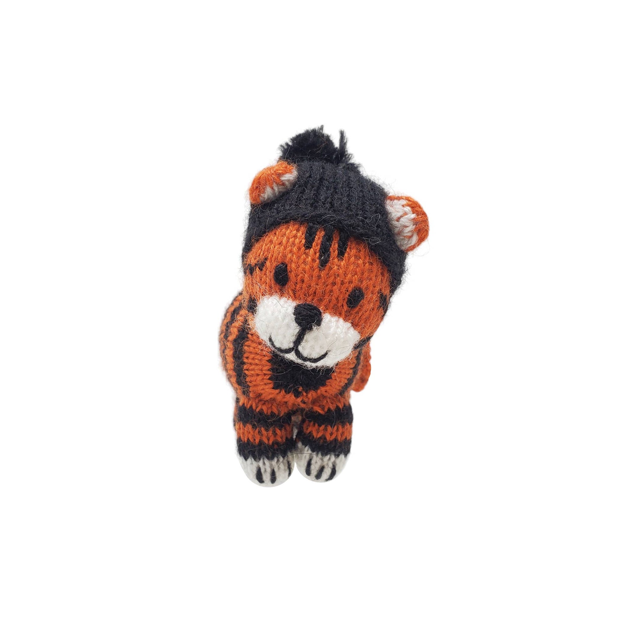 Handmade Tiger Knit Ornament - Fair Trade