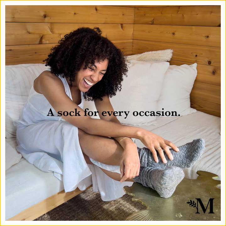 Purple Ragg Organic Cotton Socks (10-13)