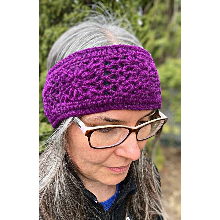 Flower Crochet Wool Earwarmer - Assorted