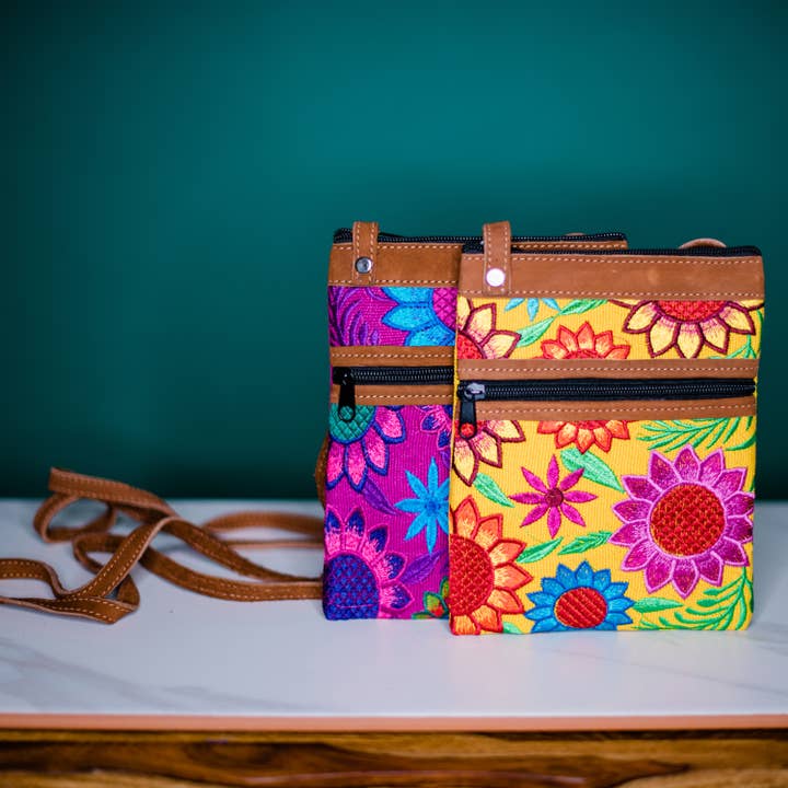 Fiesta Embroidered Passport Bag