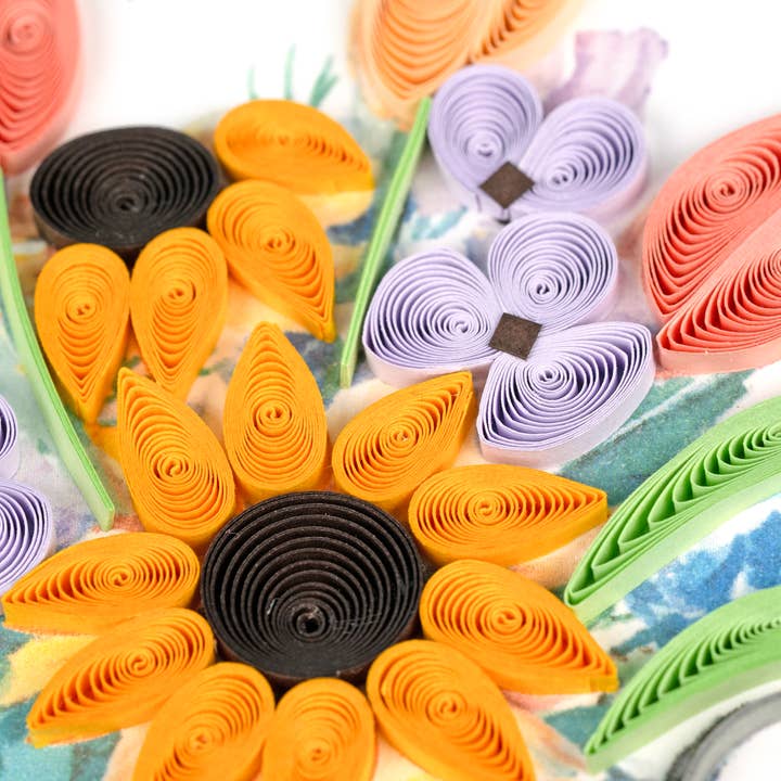 Quilled Garden Watering Can Card