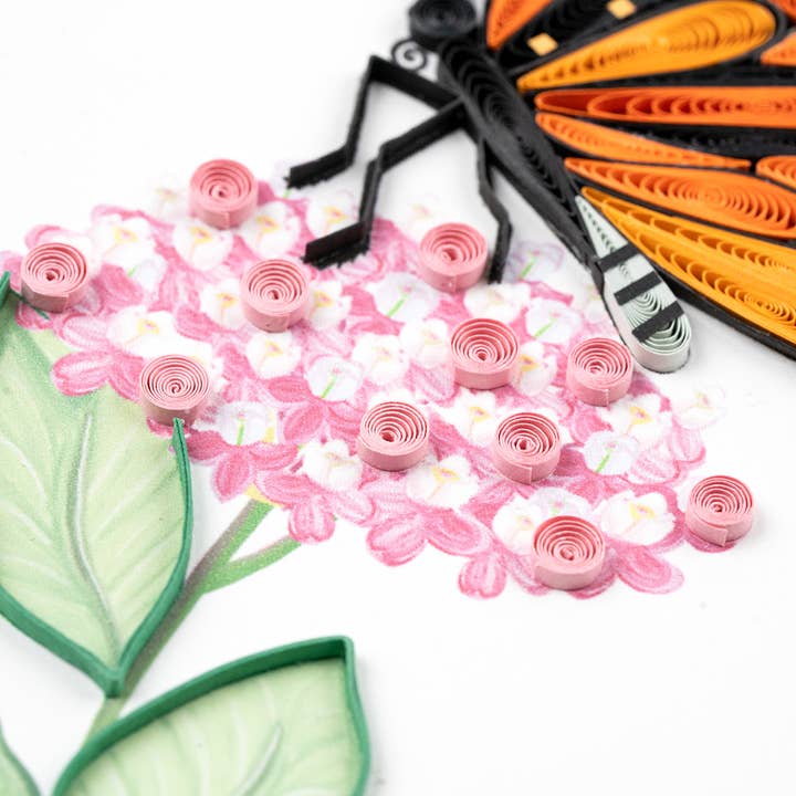 Quilled Monarch Butterfly/Milkweed Card