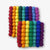 Rainbow Felt Ball Trivet (6" Sq)