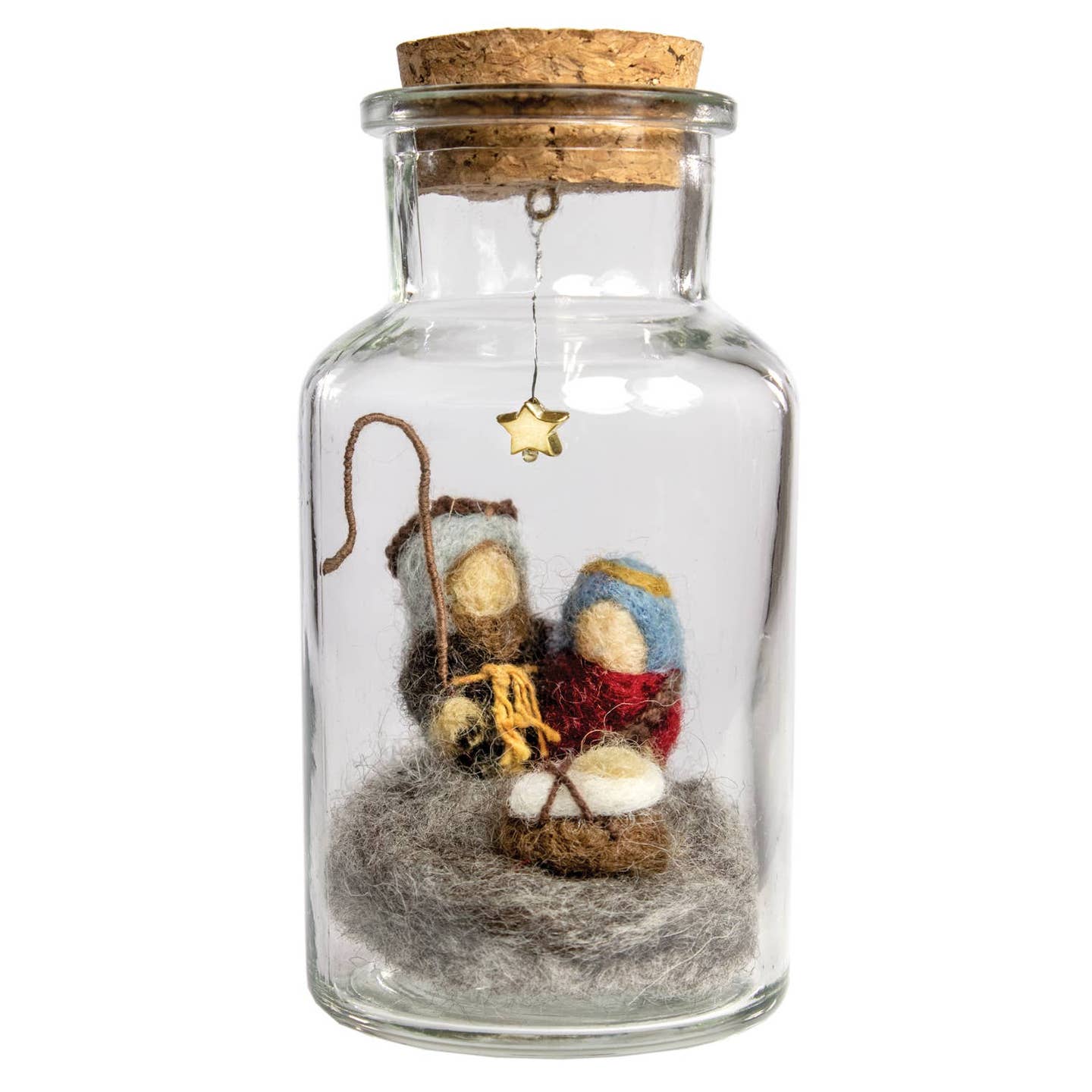 Nativity Story Jar (5" H)