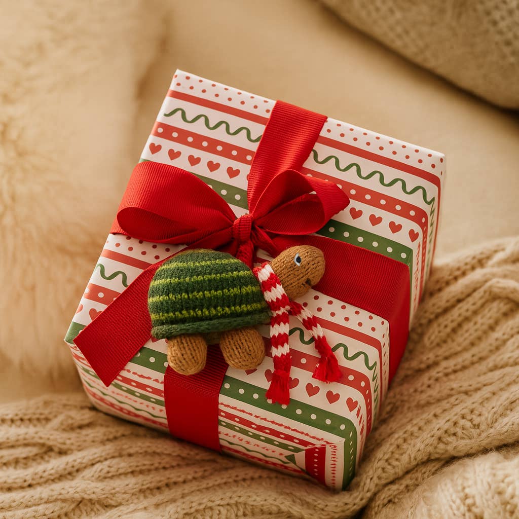 Handmade Turtle Knit Ornament - Fair Trade