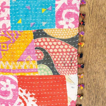 Kantha Tablerunner (70&quot; x 13&quot;)
