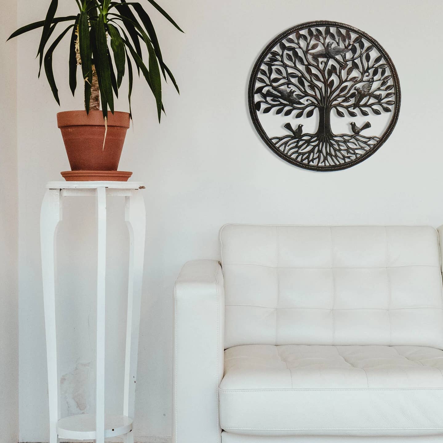 Cutmetal Birds on Roots Tree Wall Hanging