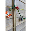 Forest Animals &amp; Mushroom Felt Garland (72&quot; L)