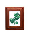 Etched Natural Mahogany Frame (2.5&quot; x 3.5&quot;)