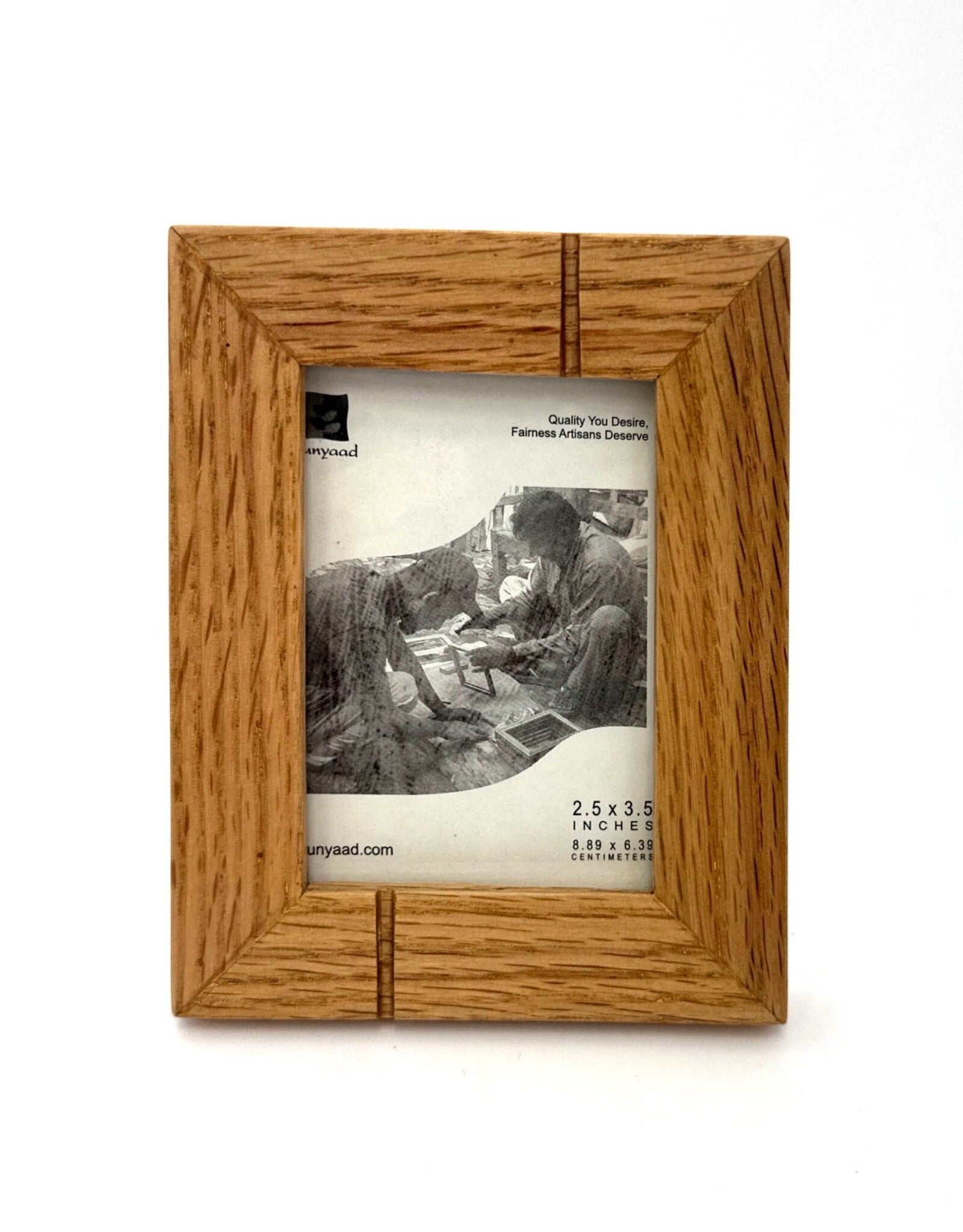 Striped Natural Red Oak Frame (2.5&quot; x 3.5&quot;)