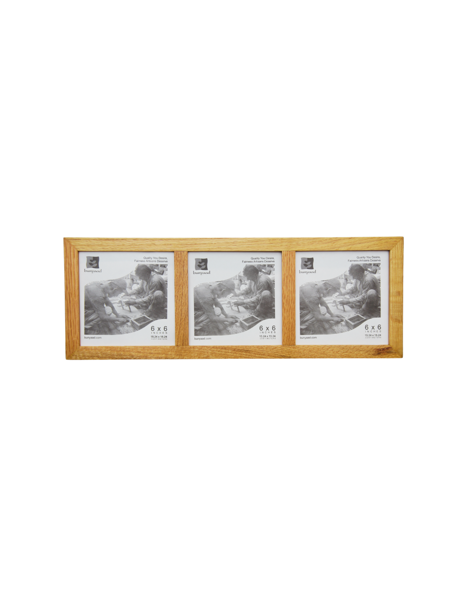 Natural Red Oak Trio Frame