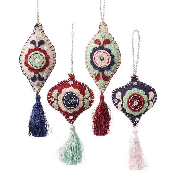 Zardozi Bulb Ornament - Assorted