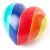 Rainbow Kisii Stone Heart