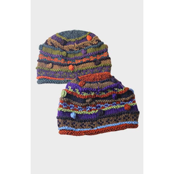 Striped Wool Hat - Assorted