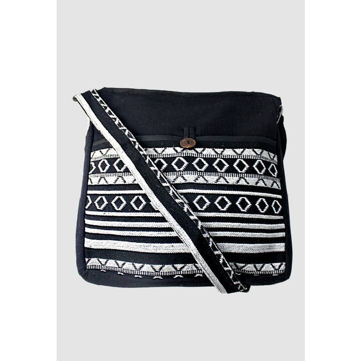 Stripe Gyari Shoulder Bag (12&quot; Sq)