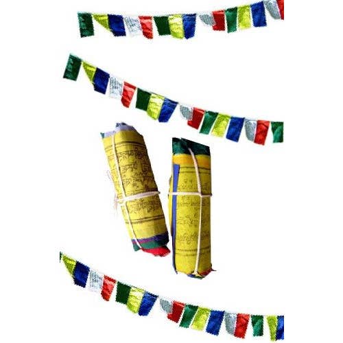 Tibet Prayer Flag, Small - Set of 25 (12' )