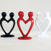 Kisii Stone Couple Heart Sculpture - Assorted