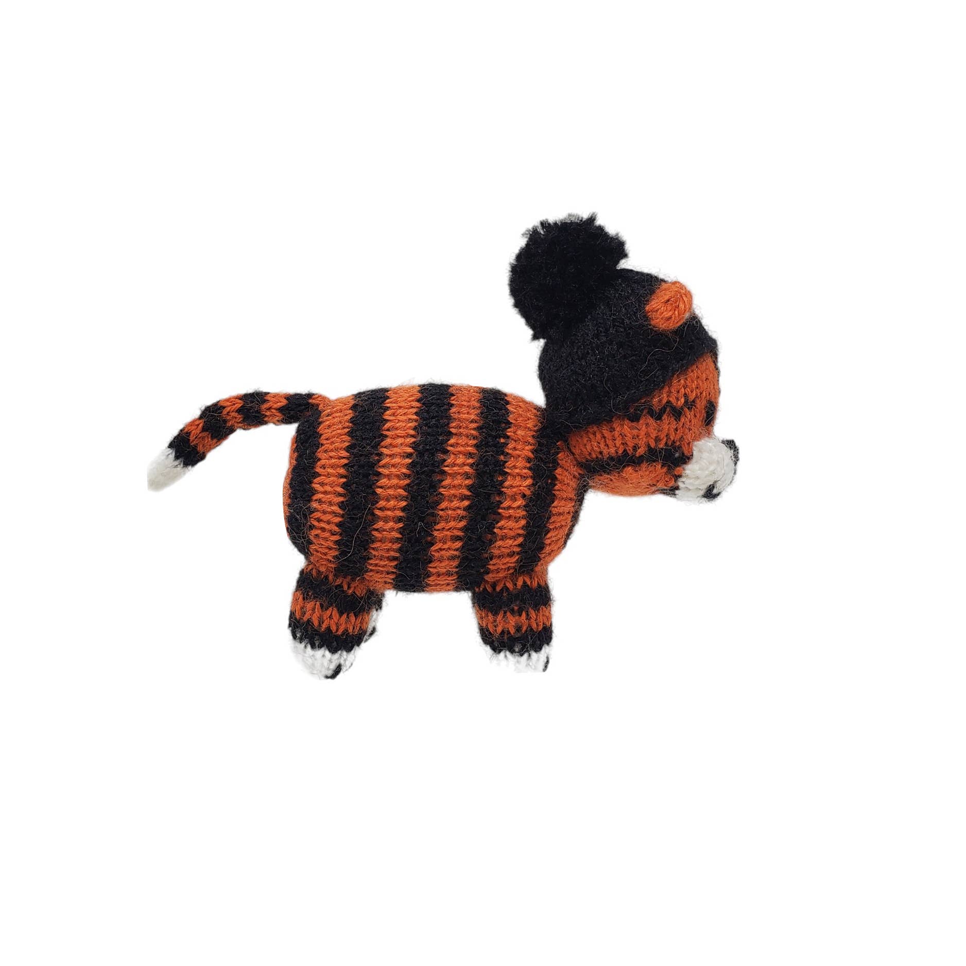 Handmade Tiger Knit Ornament - Fair Trade