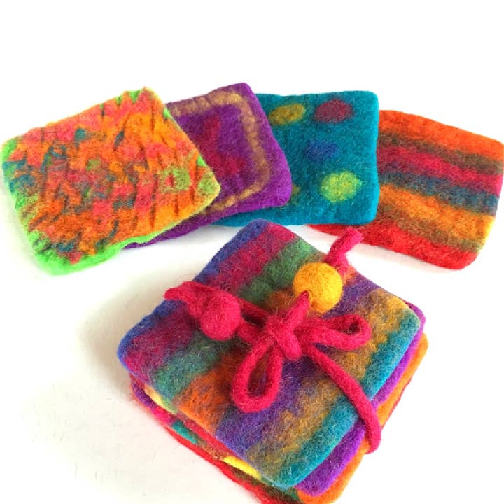 Felt Coasters - Set of 4 - Assorted