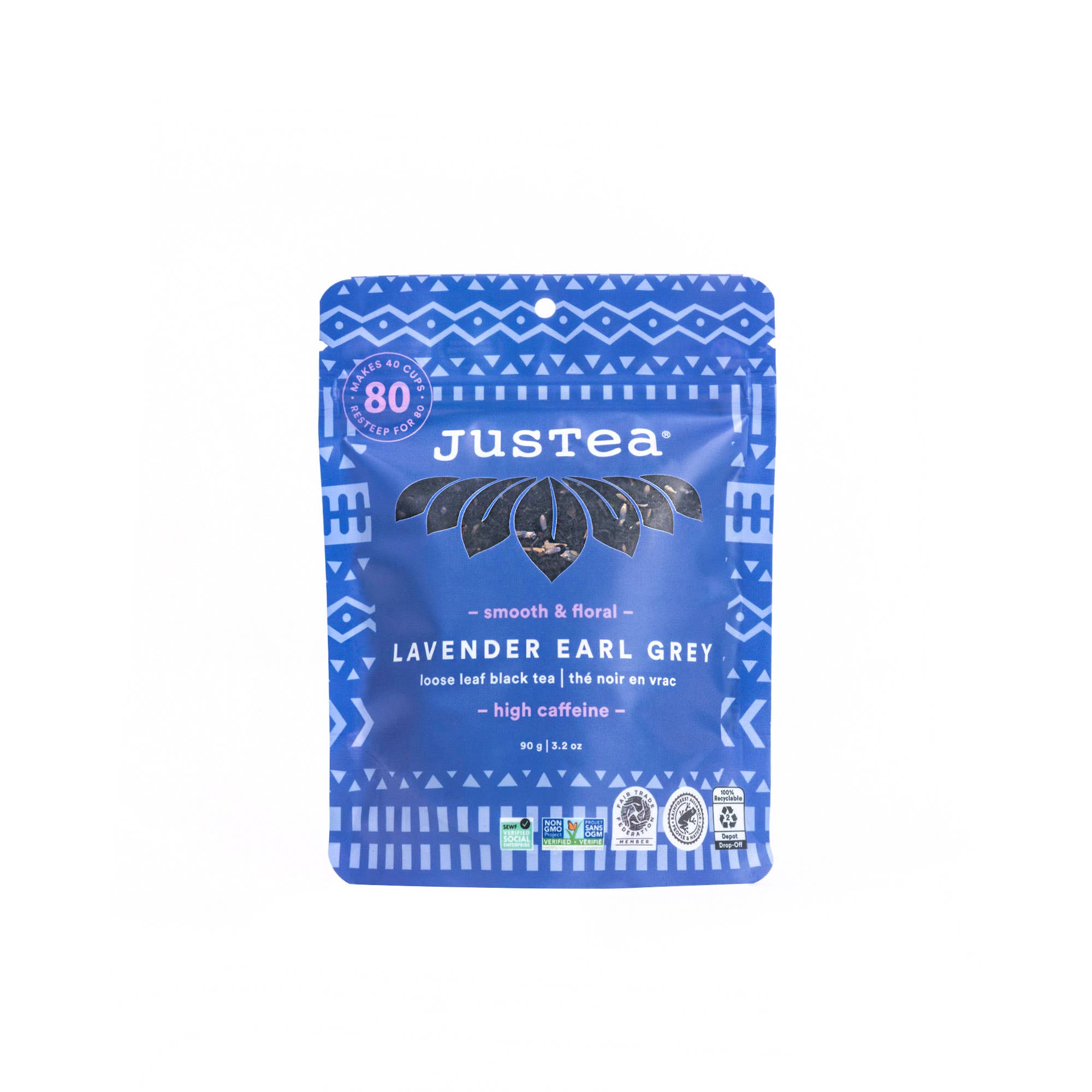 Lavender Earl Grey Stand-up Pouch - Fair-Trade, Black Tea