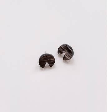 Pie Slice Horn Earrings - Assorted