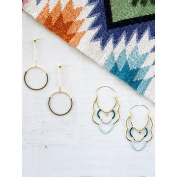 Gold/Thread Casablanca Earrings