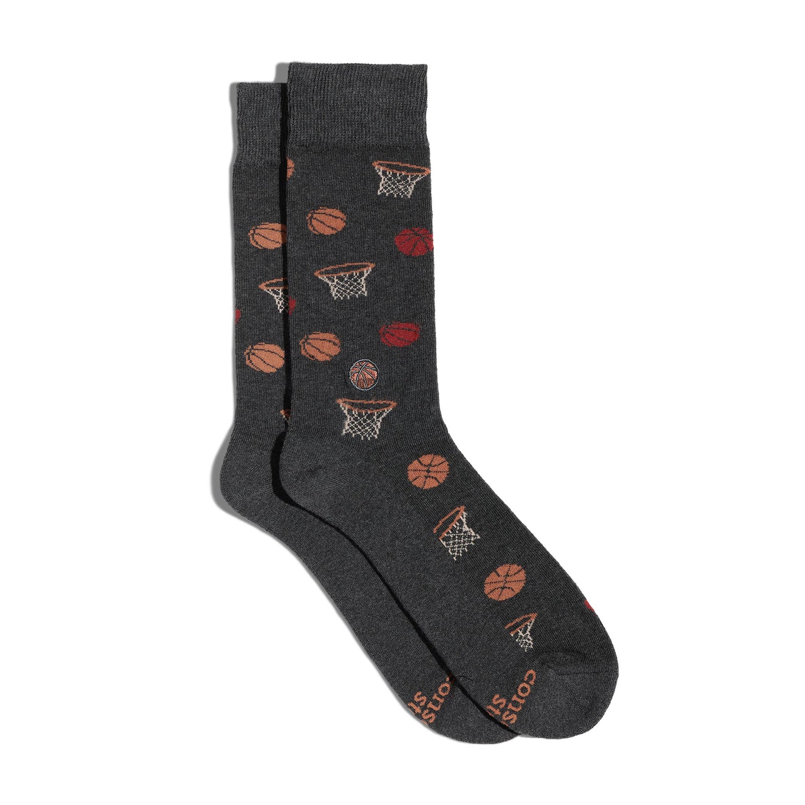 Socks that Support Youth Sports | Gray Basketballs