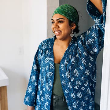 Silk Sari Headband (4.5&quot; W) - Assorted