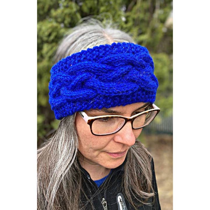 Cable Knit Wool Earwarmer - Assorted