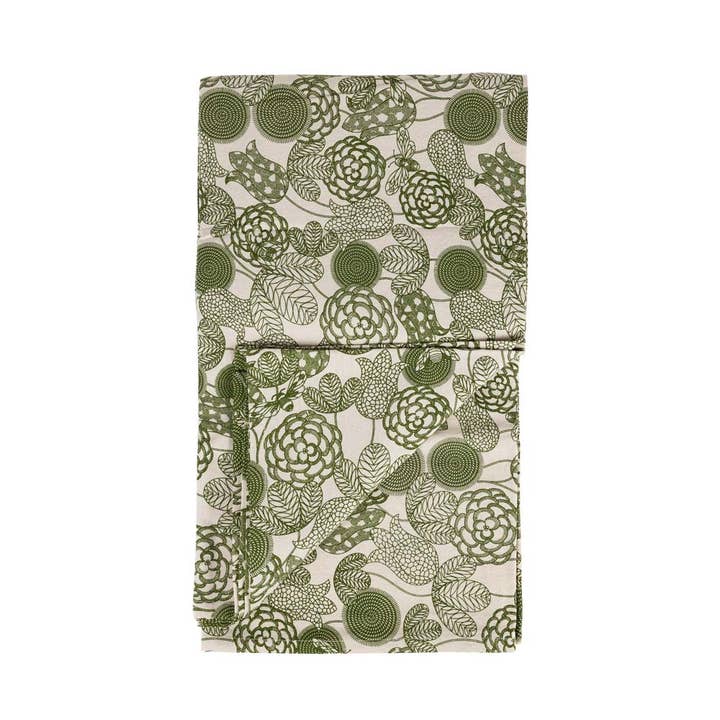 Bee & Flower Cotton Tablecloth (60" X 90")