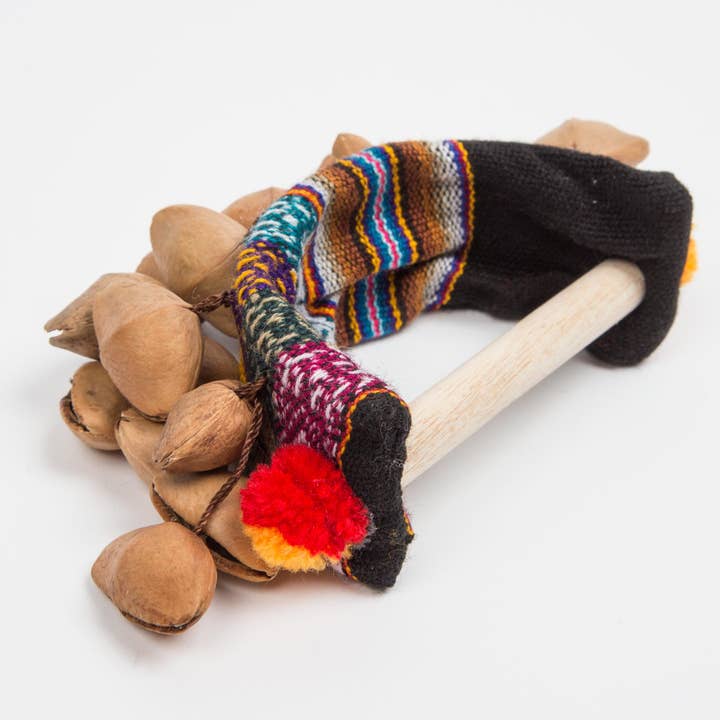 Tanuni Seed Wood Handle Rattle