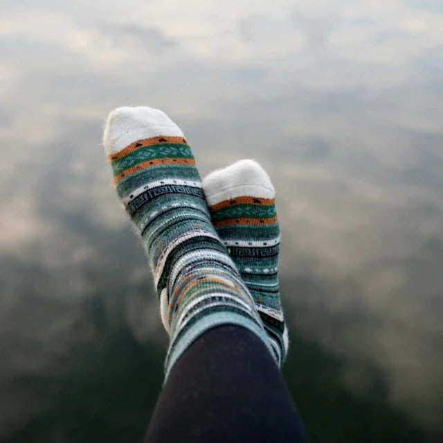 Andean Stripe Alpaca Blend Socks
