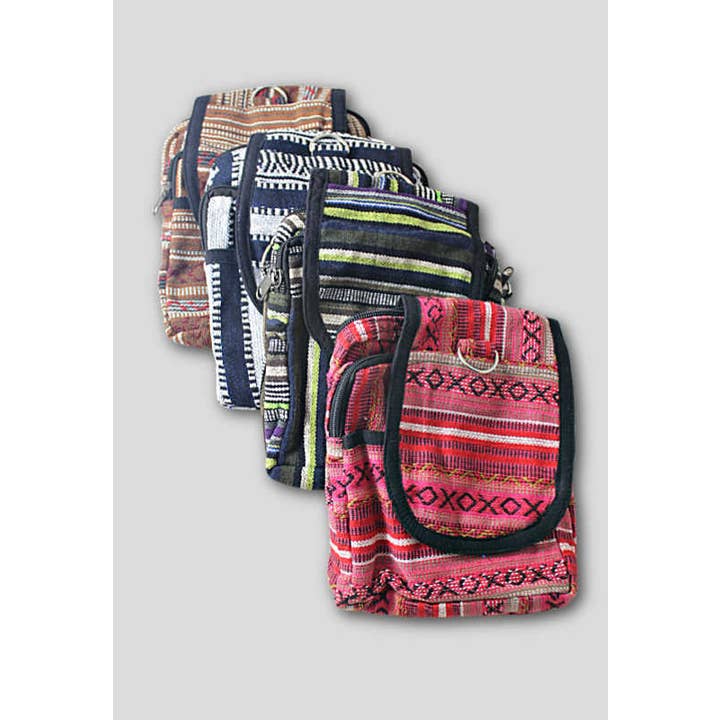 Cotton Gyari Flap Bag (8&quot;H x 7&quot;W)