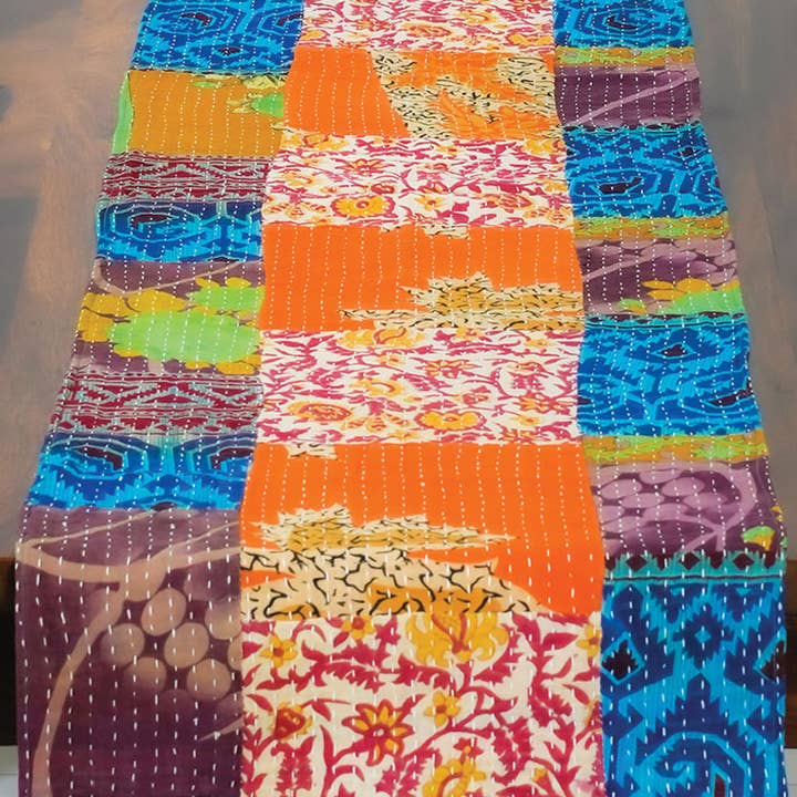 Kantha Tablerunner (70" x 13")