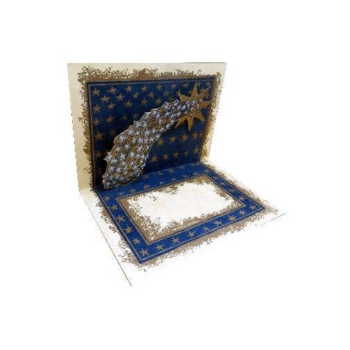 Shooting Star Pop-Up Handmade Tree-Free Paper Card