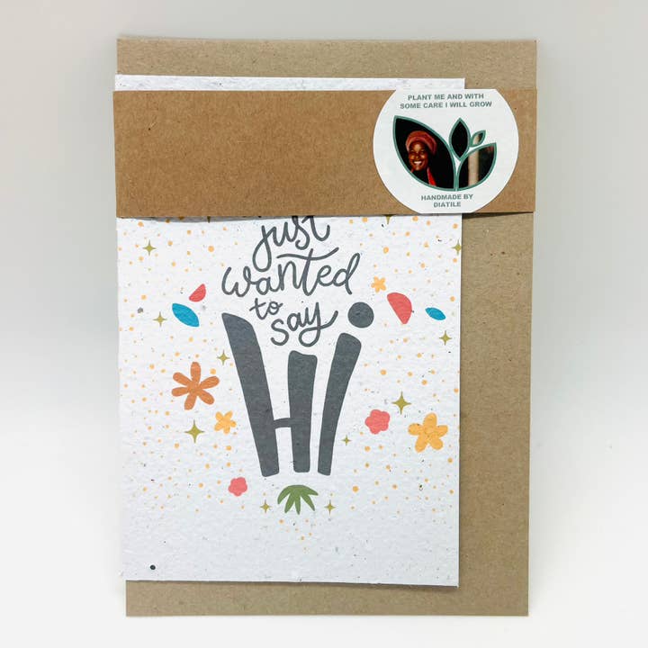 Say Hi Growing Paper Card