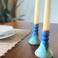 Ceramic Taper Candleholder - Assorted