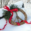 Coral Layered Peace Wreath