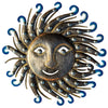 Blue-Tip Sun Rays Painted Cutmetal Wall Hanging (22.5&quot;)