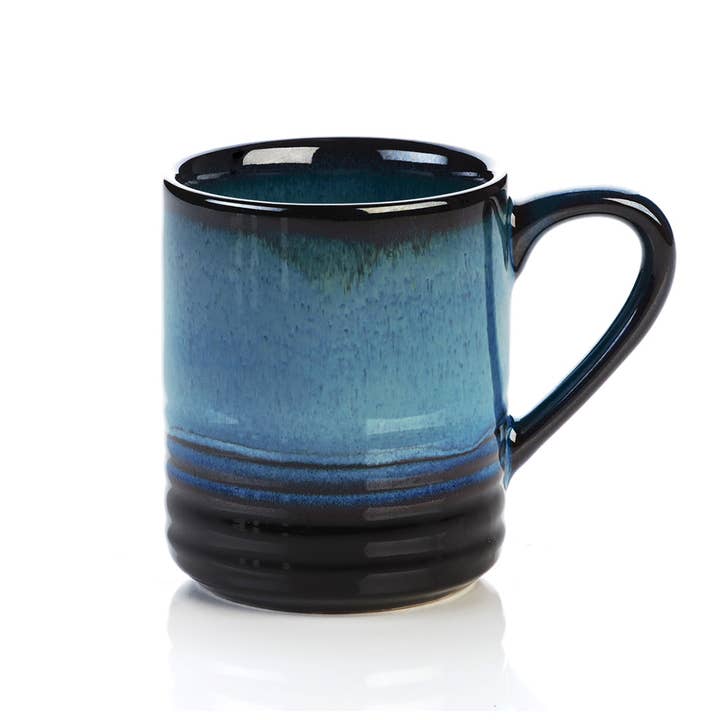 Blue Ceramic Mug 10oz