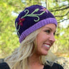Flower &amp; Vine Wool Knit Hat - Assorted