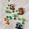 Forest Animals &amp; Mushroom Felt Garland (72&quot; L)