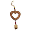 Acacia Wood/Recycled Iron Heart Chime