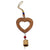Acacia Wood/Recycled Iron Heart Chime