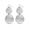 Stenciled Leaf Earrings