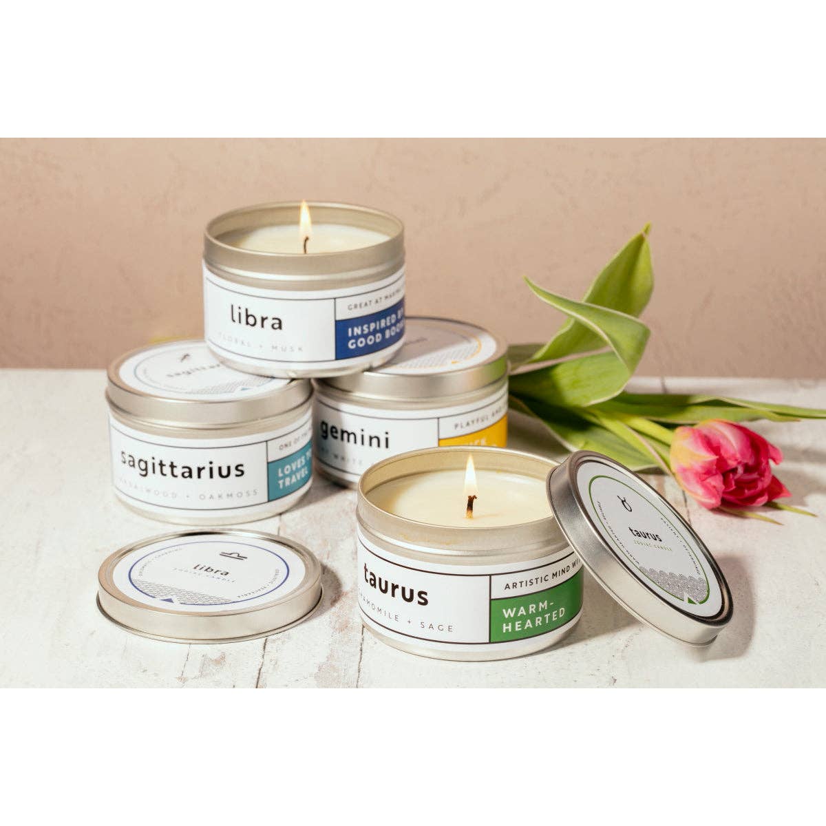 Zodiac Candle Tin