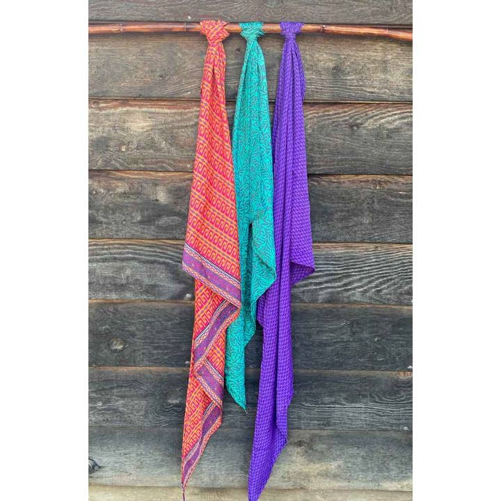 Triangle Recycled Silk Scarf