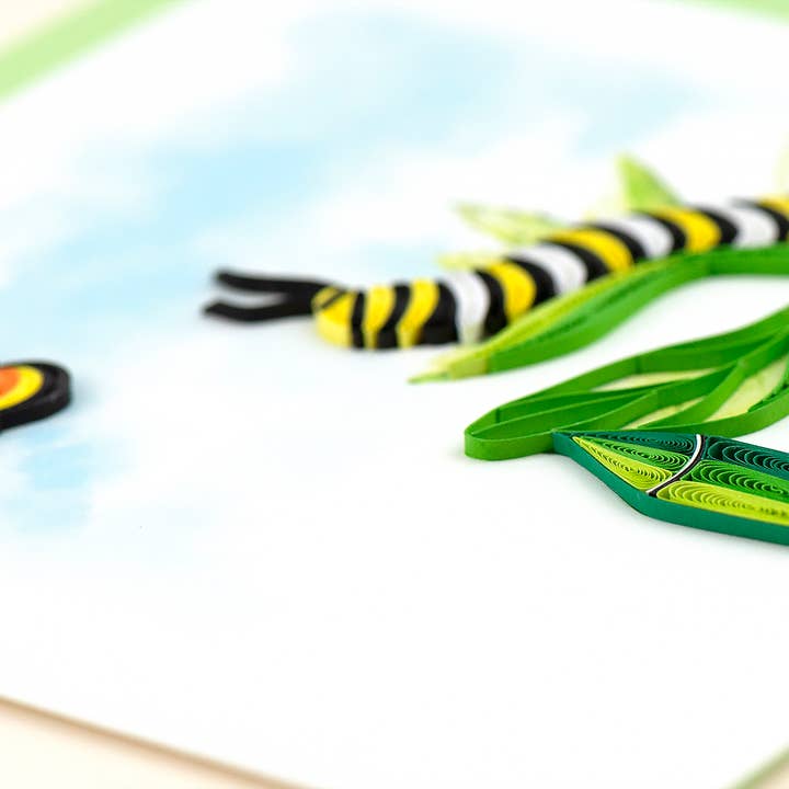 Quilled Caterpillar Card